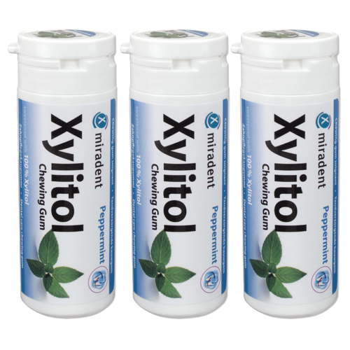 Miradent Xylitol Chewing Gum Peppermint TRIO 3 x 30 stuks PharmaMarket — free download